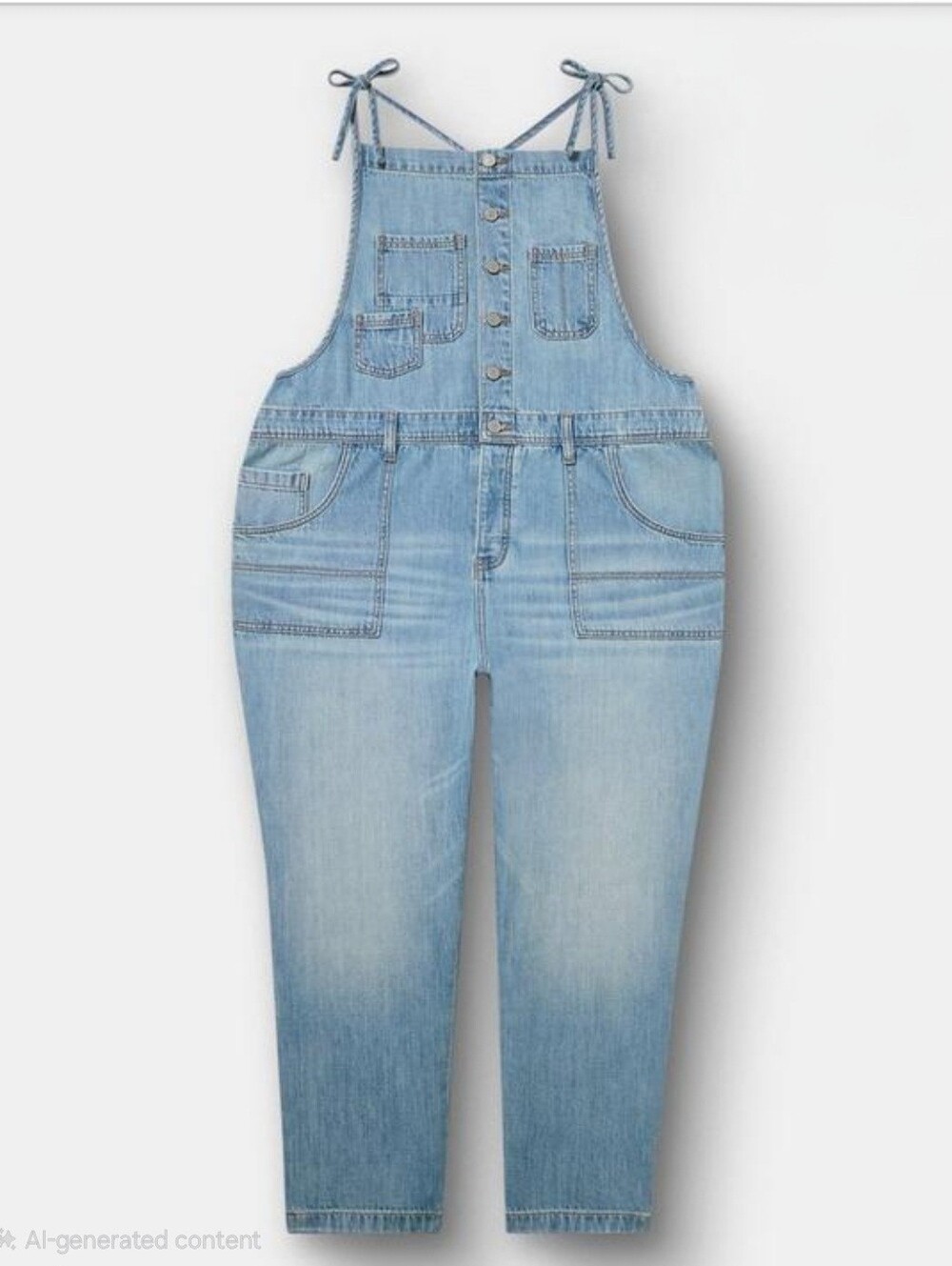 NWOT Torrid Light Blue Denim Overalls Jeans - Women's Casual Jumpsuit Size 12